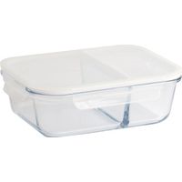 Scatola di conservazione rettangolare da 1,45 L / 2 scomparti - Pebbly