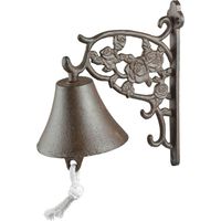 Rosa decorativa para timbre de puerta de hierro fundido