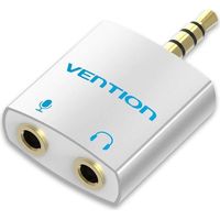 Venzione Adattatore audio BDBW0/ Jack 3,5 maschio - 2x Jack 3,5 femmina/ Bianco