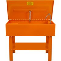 Lavadora de Piezas 180L 40 Galones Limpiador Limpieza Lavado Garaje Taller Mecánico Manguera Flexible con Estante Extraíble Lavapiezas Banco Herramientas Taller Tanque Máquina de Lavar Piezas Taller