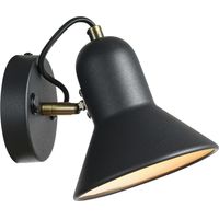 Applique murale Astama métal noire 1xE27 Light Prestige