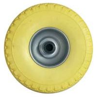 Roue de chariot en PU massif 260mm, jante en acier peint - ø mm.260x85 trou 20mm