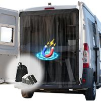 Moustiquaire Magnétique pour Van: 150 X 110 Cm Moustiquaire Voiture, Moustiquaires Van Aménagé avec Magnétisme pour Latérale, Protection Solaire, Les Voyages en Camping (Noir)