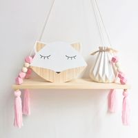 Home Organizer Étagère en bois pour perles Décoration murale - Rose, 3814CM, 1pc