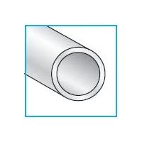 PROFILO TONDO IN ALLUMINIO ANODIZZATO IN BARRE DA 2 METRI DIAMETRO 16mm - SPESSORE 1 mm