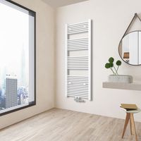 AICA Sanitär Design Heizkörper heizung badheizkörper Handtuchwärmer 160cmx50cm Neu Weiß 2230BTU