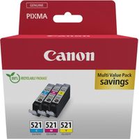 Canon 2934B015 cartuccia d'inchiostro 3 pz Originale Ciano, Magenta, Giallo