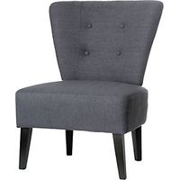 Sillón BRIGHTON patas de madera maciza antracita