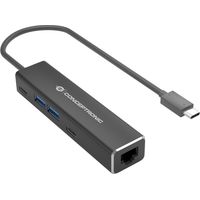 Conceptronic ABBY14B replicatore di porte e docking station per laptop Cablato USB 3.2 Gen 1 (3.1 Gen 1) Type-C Grigio