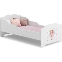 Letto per bambino ANNA con materasso 140x70 Ragazza con ali