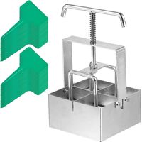 Handheld 2-Inch Soil Blocker Soil Block Maker with Dibbles Dibbers