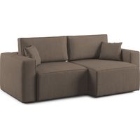 Morfeo Sofa mit ausziehbaren Sitzen aus weichem wasserfestem Stoff T02 215 cm braun