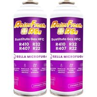 2 Botellas Gas Refrigerante Ralerfresh RSs para aire acondicionado tipo split sustituto de los gases R410,R32,R407 y R22