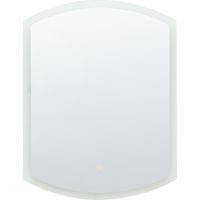 Specchio da parete LED ovale argento per camera da letto e bagno ø 78 cm Beziers