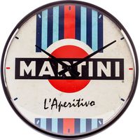 Nostalgic-Art Orologio da parete, Martini – L'Aperitivo – Idea regalo per amanti dei cocktail, Grande decorazione per cucina, Design vintage, Ø 31 cm