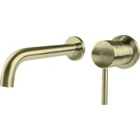 Grifo lavabo empotrado PLENUM oro cepillado - KÄLLA