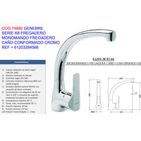 Genebre K8 Einhand-Waschtischarmatur mit Form CR61203284566