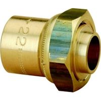 Raccord 2 pièces droit cuivre à souder joint plat gaz L 45 F - 26x34 28mm - Chuchu Decayeux