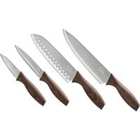 Mopita Smart set 4 coltelli acciaio inox effetto legno