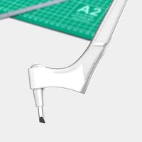 Outils de découpe pour loisirs créatifs : couteaux de précision en acier inoxydable avec outil de découpe rotatif à 360° pour les arts, le scrapbooking, les pochoirs (noir)