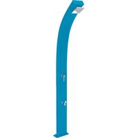 Doccia da esterno giardino miscelatore e lavapiedi arkema spring blu