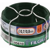 Grüner plastifizierter Draht, 0.7mm, 50m Spule