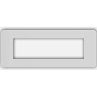 Placche 7 posti bianche Compatibile con Bticino MatixGo - Biesse - Tipo J4807JW