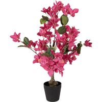 Bougainvillier Artificiel Plante Décorative d'Intérieur en Plastique Rose 25 x 25 x 60 cm - PANGIVO