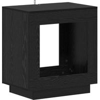 vidaXL Table d'appoint Chêne noir 60 x 40 x 65 cm Bois d'ingénierie