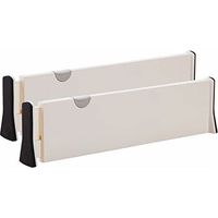 Drawer Dividers - Adjustable Expandable - For Kitchen Bedroom Office Drawers - 2 Pieces