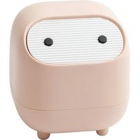 royaluxe - Petite poubelle, poubelle de bureau ninja mignonne avec couvercle, poubelle de chambre à coucher, poubelle domestique, chambre à coucher, bureau