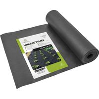 Garronda toile de paillage geotextile 150 g m² anti mauvaise herbe pour gravier allées terrasse sol extérieur rouleau géotextile jardin bache sol résistante noir 1,6 x 5 m GD-0177