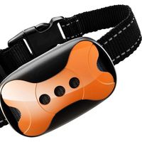 Collier anti-aboiement pour chien - Collier de dressage anti-aboiement - Collier anti-vibration sans choc - Collier anti-aboiement,Orange