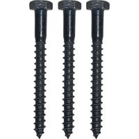 Schraubenset für Plattenkegel Kegeldorn ø 18 + 20 mm,Schwalben. schwarz verzinkt