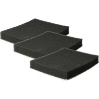 vhbw 3x Micro-filtre hygiénique compatible avec Samsung VC-BM603B VC-BM620, VC-BM621 aspirateur - Filtre à air noir / blanc, rectangulaire