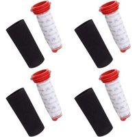 4 Pack Filtres en mousse et Filtres Microsans pour Bosch BCH6ZOOO et Bosch BBH625W60 Aspirateurs Sans Fil