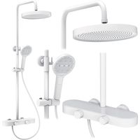SHOWER SET REA CREO WHITE
