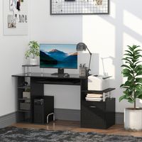 Bureau gaming 152x60x88cm noir