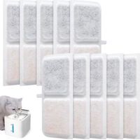 RHG Filtre Fontaine Eau Chat, pour 10 Filtre Fontaine Eau Chat Catit, Filtre Fontaine Chat, Filtre avec résine activée Filtre Fontaine a Eau Chat
