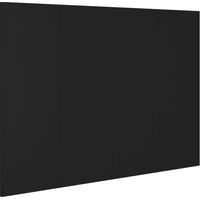Tête de lit,Panneau décoratif Noir 120x1,5x80 cm Bois d'ingénierie CFW7429109