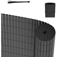 SWANEW Canisse in PVC Canisse in PVC per il giardino, il balcone e la terrazza. Recinzione frangivento per balconi Grigio 180 x 1000cm