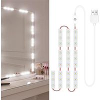 LED Makeup Mirror Lights 30LEDs Dimmable Touch Control Vanity Mirror Lights Bathroom Mirror Light wi