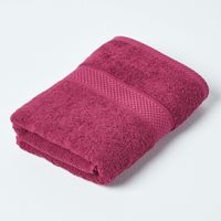 HOMESCAPES Turkish Cotton Hand Towel, Burgundy