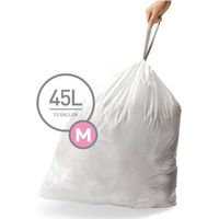 Simplehuman - Bolsas de basura 45 l, tipo M, 60 uds CW0261