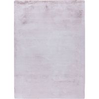Tapis shaggy rose et blanc ultra doux effet chiné - 150 x 80 cm
