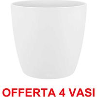 OFFERTA 4 VASO BRUSSELS ROUND 20CM WHITE