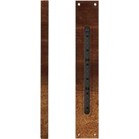 900STIKFC – LED-Gartenleuchte, Farbe Corten. H= 240 mm Schlüsselautomatik Flachstab