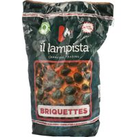 BRICCHETTE DI CARBONE VEGETALE PER GRILL 'IL LAMPISTA' Kg 3 ca.