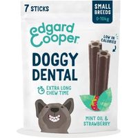 EDGARD & COOPER DOGGY DENTAL - MENTHE & FRAISE - PETIT - 7 BÂTONNETS ITDOGDENTALMINTSTRAWBERRYS
