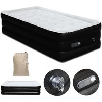 Randaco Luftmatratze mit Integrierter Elektrischer Pumpe, Luftbett Selbstaufblasend, Premium-Gästebett, Aufblasbare Matratze für Camping oder 190×100×46 cm